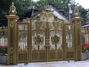 CỔNG NHÔM ĐÚC ĐẸP 4 CÁNH