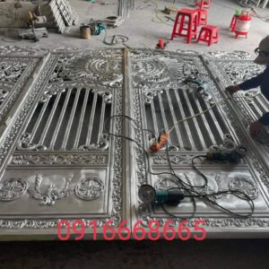 Quy trình gia công cổng nhôm đúc Minh Khoa