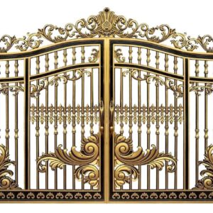 Cổng nhôm đúc 2 cánh hiện đại MK05