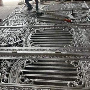 Quy trình gia công cổng nhôm đúc Minh Khoa