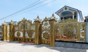 Cổng nhôm đúc hợp kim
