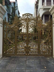 CỔNG NHÔM ĐÚC ĐẸP 4 CÁNH
